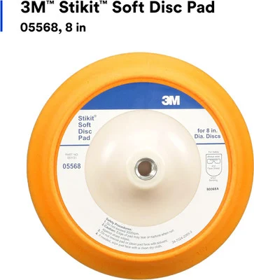 3M 8" Stikit Soft Abrasive Disc Back-up Pad (05568)