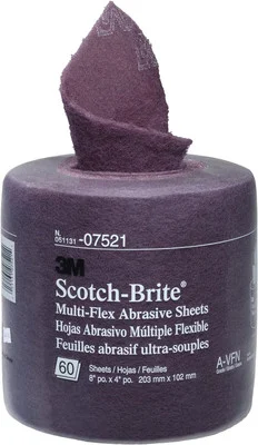 3M 8" X 20' Scotch-Brite Multi-Flex Abrasive Sheet Roll (7521)