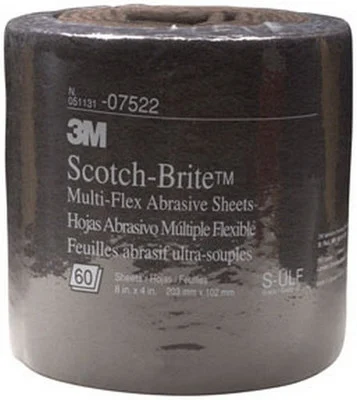 3M 8" x 20' Ultra Fine Scotch-Brite Multi-Flex Abrasive Roll (7522)