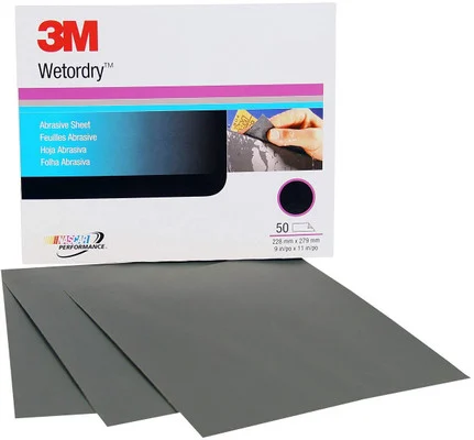3M 9" X 11" 2000AWetordry Abrasive Sheet 401Q (2020)