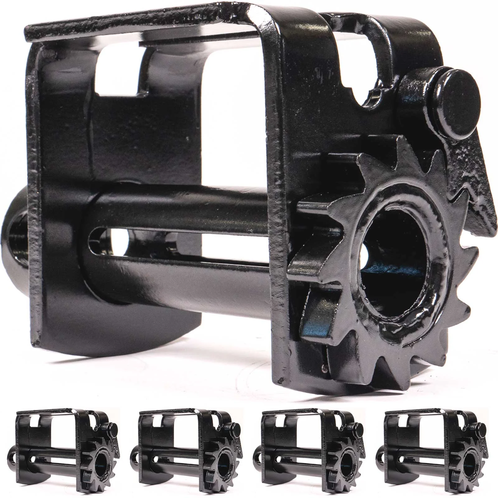 4" Low Profile Sliding Double L Track Flatbed Winch | 5-Pack