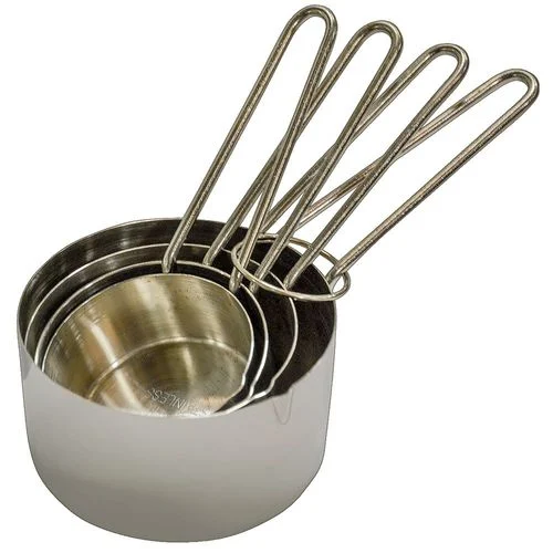 4 Piece Stainless Steel Measuring Cup Set