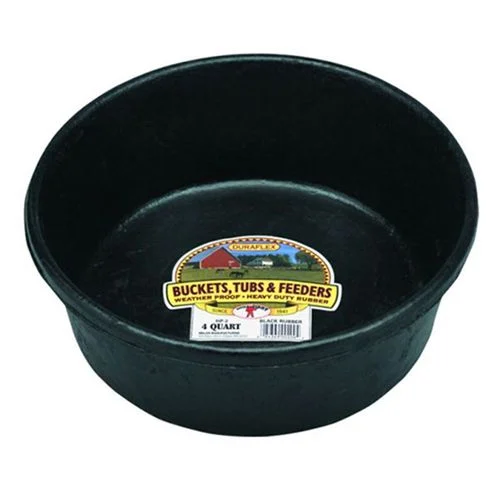 4 Quart Rubber Feed Pan