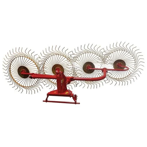 4 Wheel Left-Hand Hay Rake, 3-Point