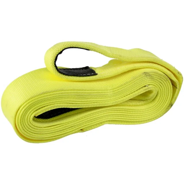 4" x 20' Heavy Duty Recovery Strap with Reinforced Cordura Eyes - 1 Ply | 16,000 WLL