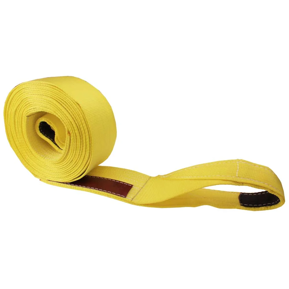4" x 30' Heavy Duty Recovery Strap with Reinforced Cordura Eyes - 1 Ply | 16,000 WLL