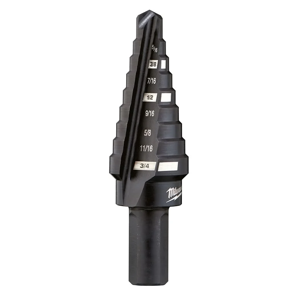 Milwaukee 48-89-9203 #3 Step Drill Bit, 1/4" - 3/4" by 1/16"