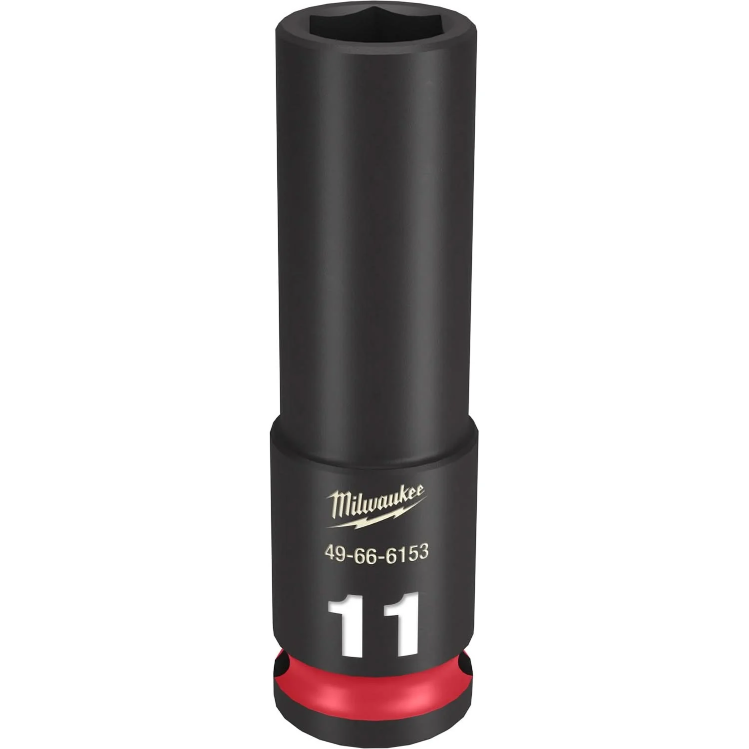 Milwaukee 49-66-6153 SHOCKWAVE Impact Duty 3/8-Inch Drive 11MM Deep 6 Point Socket