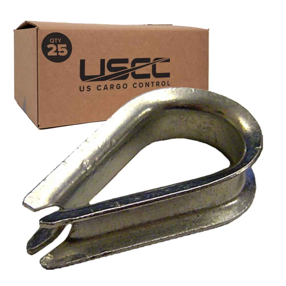 5/16" Wire Rope Thimble | Zinc-Plated - Standard Duty | 25-Pack
