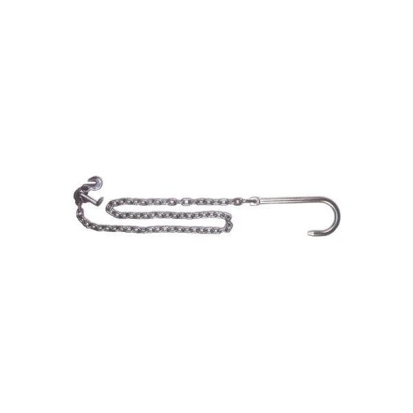 5/16" x 10' Tow Chain with Forged Hook, T Hook & Grab Hook | 11,700 lbs. BS