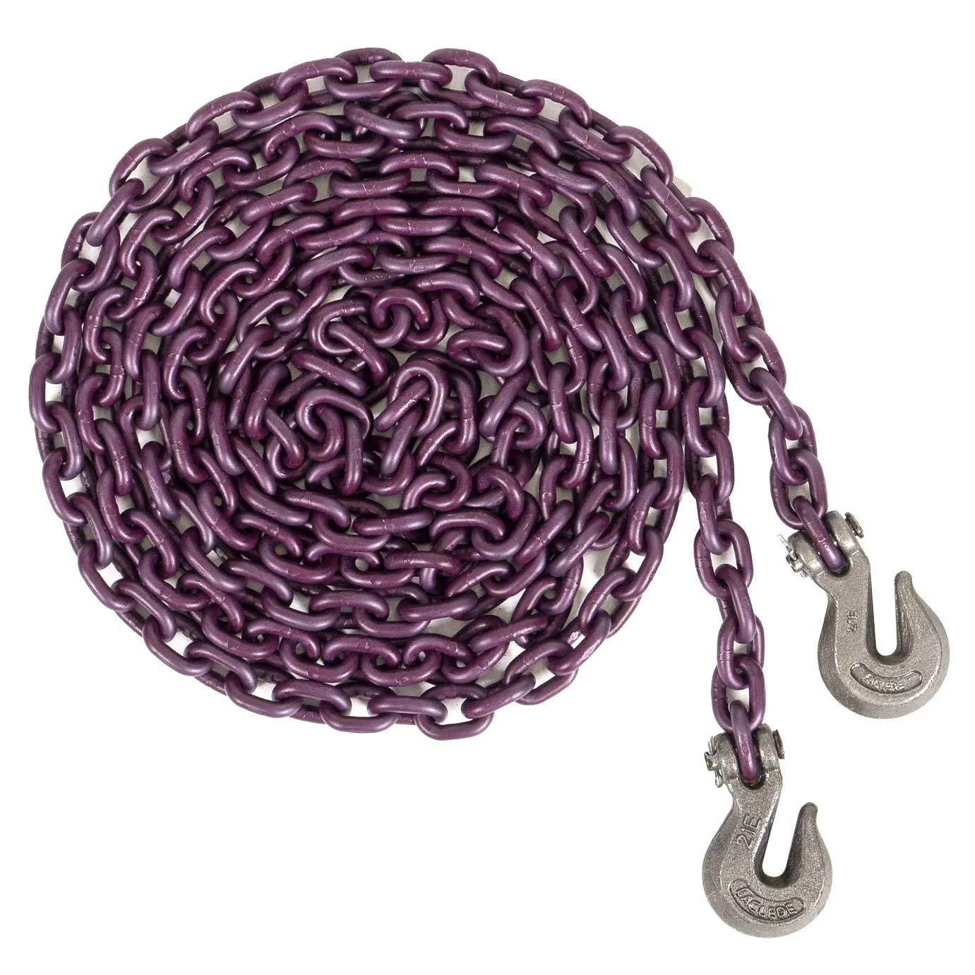 5/16" x 16' Tie Down Chain with Clevis Grab Hooks | Grade 100