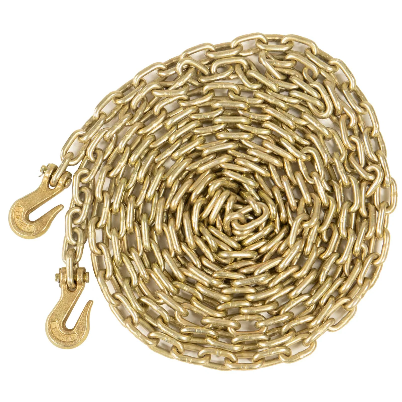 5/16" x 25' Grade 70 Transport Chain with Clevis Grab Hooks