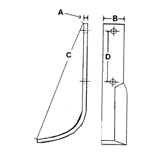 5/16" X 3-1/8" X 8-5/8" BLADE