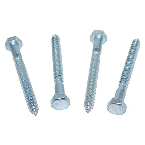 5/16" X 3" Hex Lag Screw Zinc (4/ Bag)