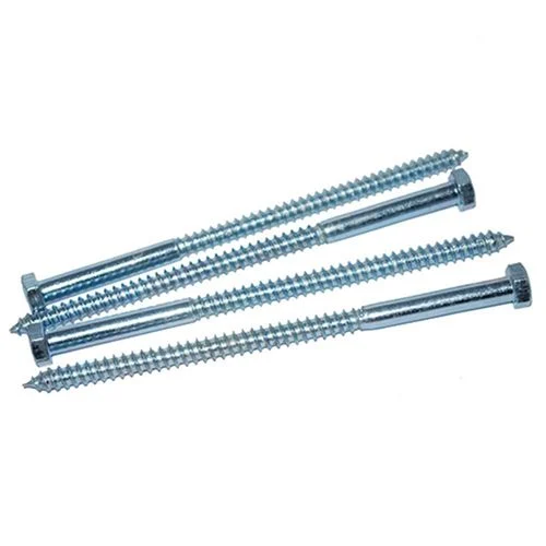 5/16" X 6" Hex Lag Screw Zinc (4/ Bag)