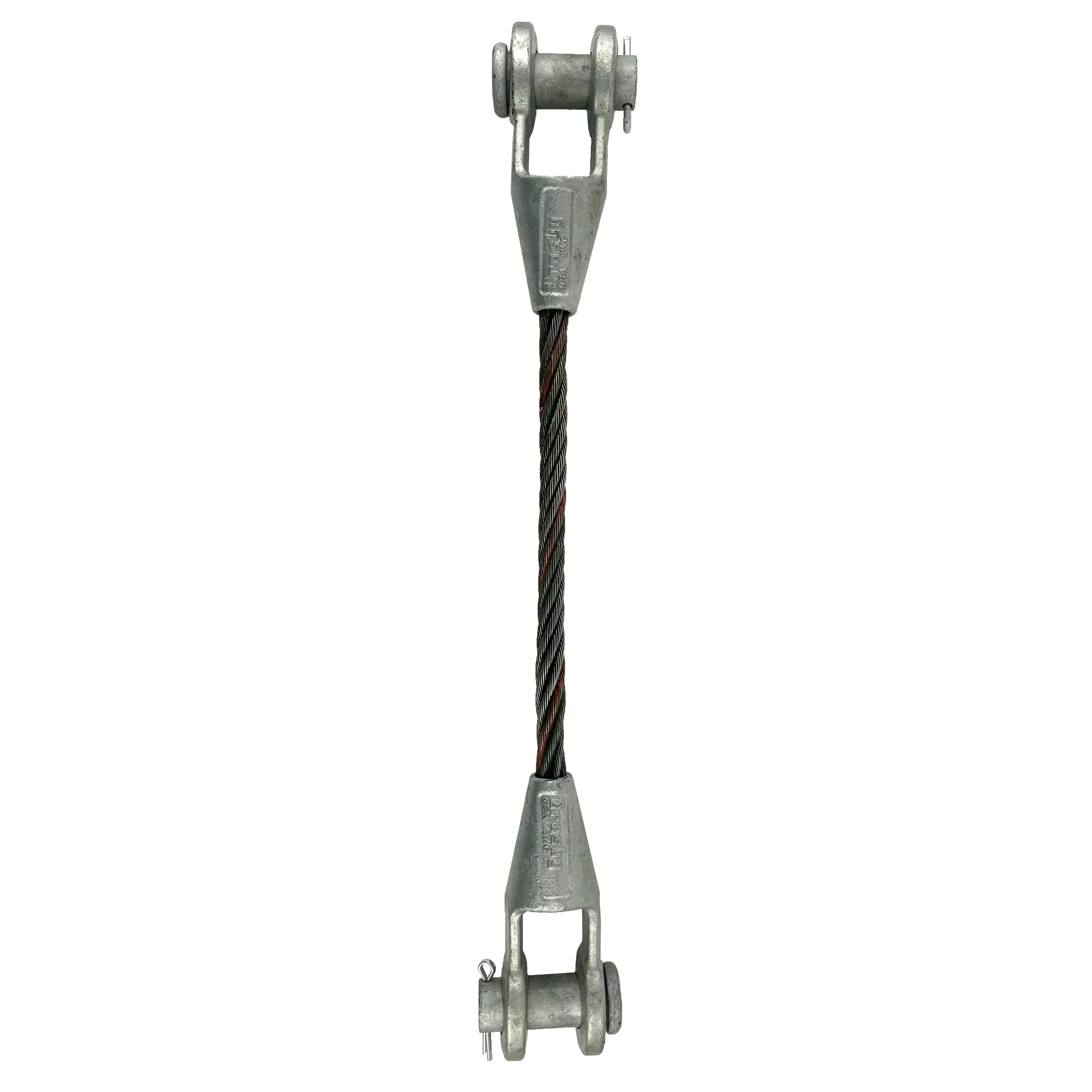 5/16" x 8' Open and Open Spelter Socket Wire Rope Sling