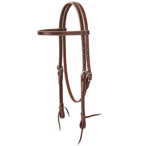 5/8" Browband Headstall Brown Leather