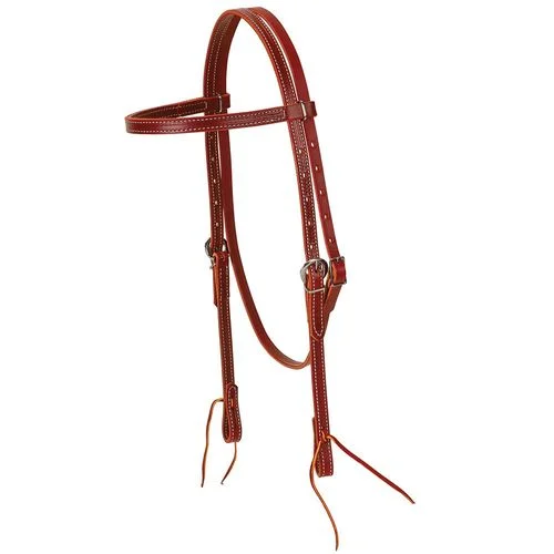 5/8" Browband Headstall Burgundy