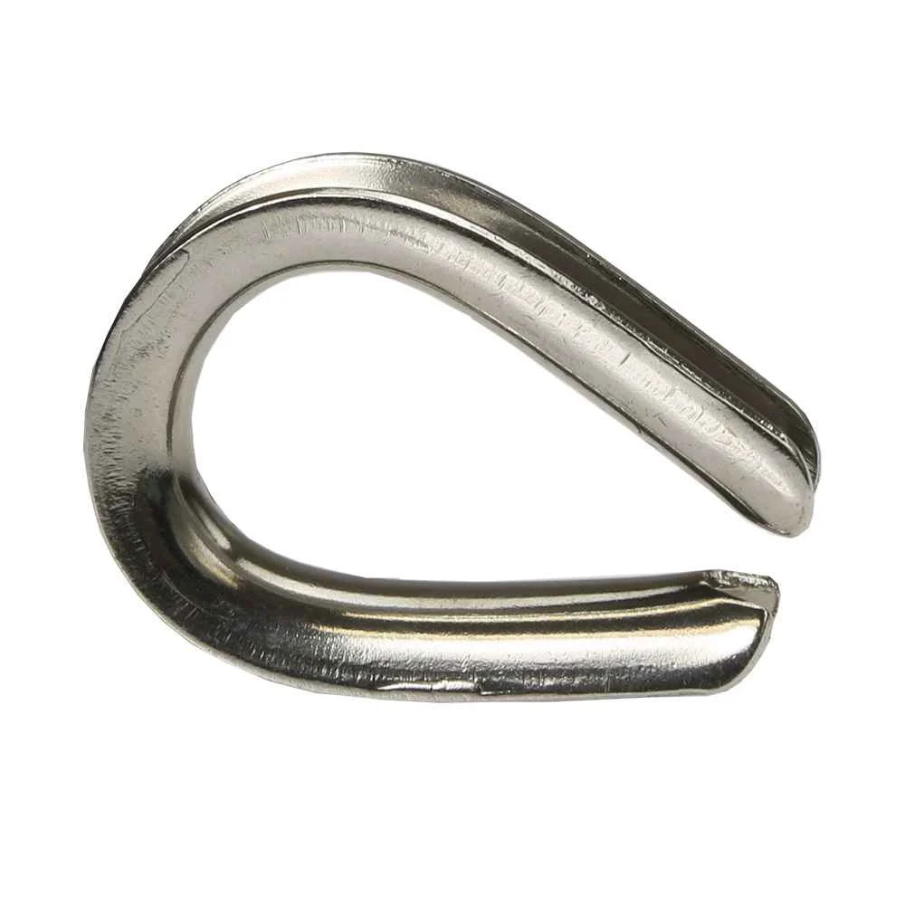 5/8" Stainless Steel T304 Extra Heavy Wire Rope Thimble - Crosby SS-414