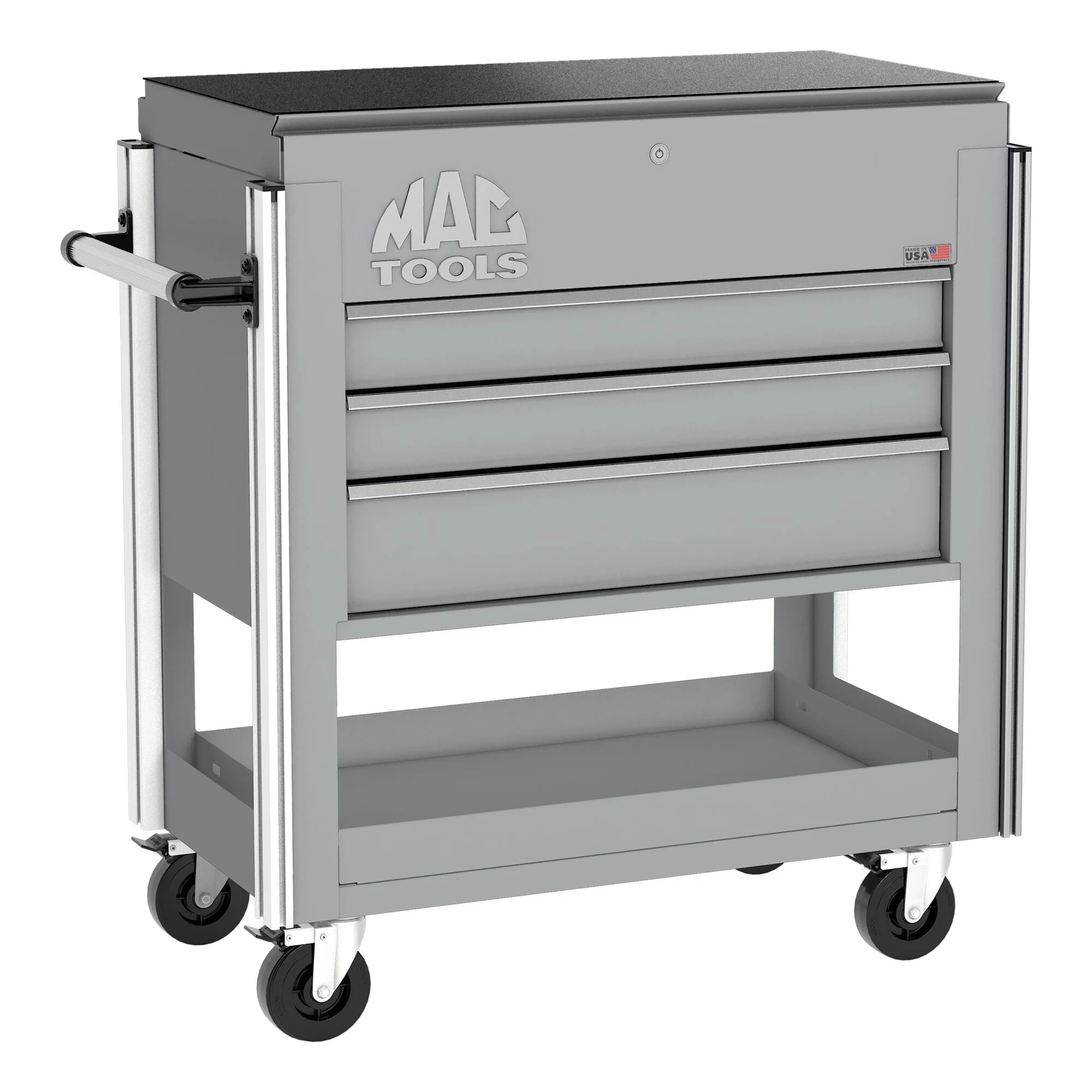 5-Drawer Utility Cart w/ Full Lid - Mica Gray
