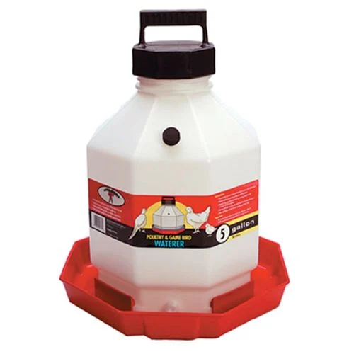 5 Gallon Plastic Poultry and Game Bird Waterer