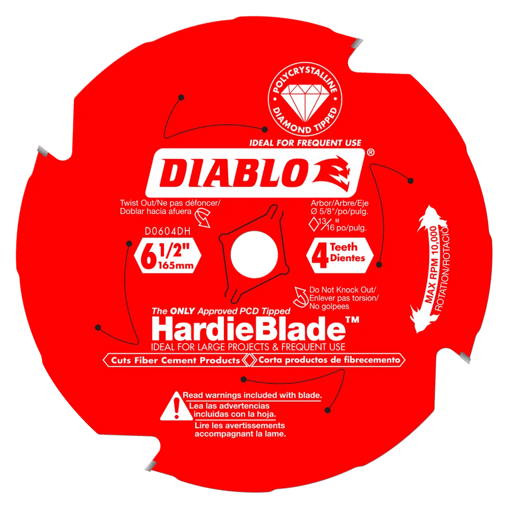 6-1/2 in. x 4 Tooth Fiber Cement - 5 per Order