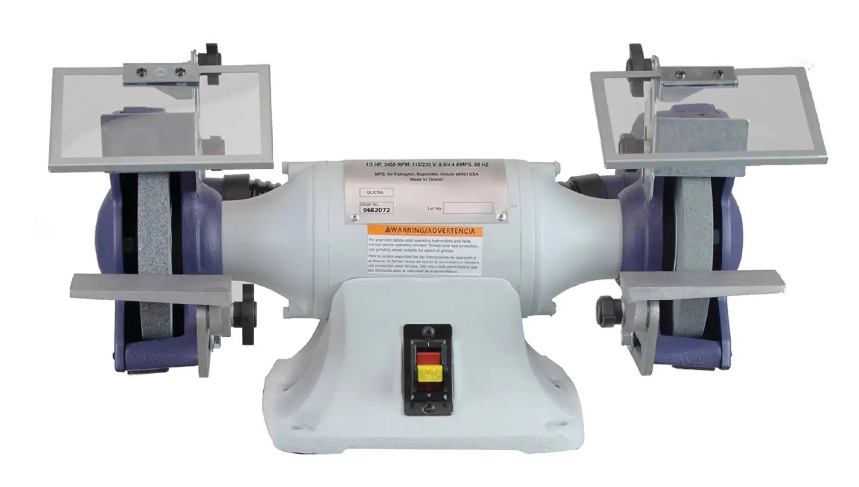 6" 1/2HP 115/230V grinder w/dust collection