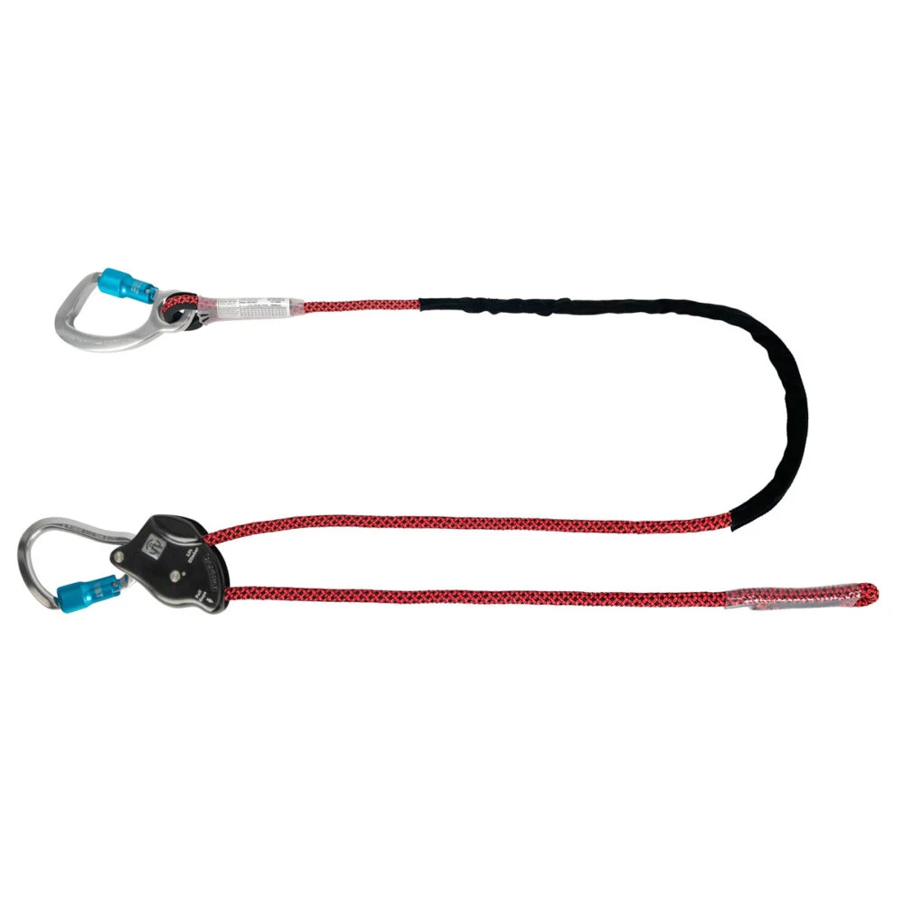 6.5′ Rope Positioning Assembly: Rope Adjuster, Alu Carabiners