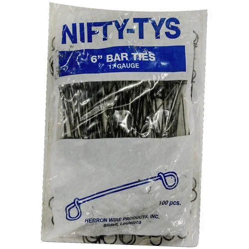 6" Bar Ties, 17 Gauge (100/Bag)