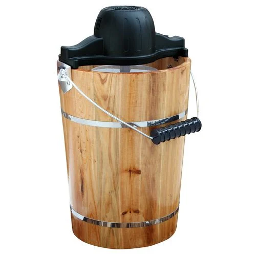 6 Qt. Ice Cream Maker, Electric and Hand Crank Combo