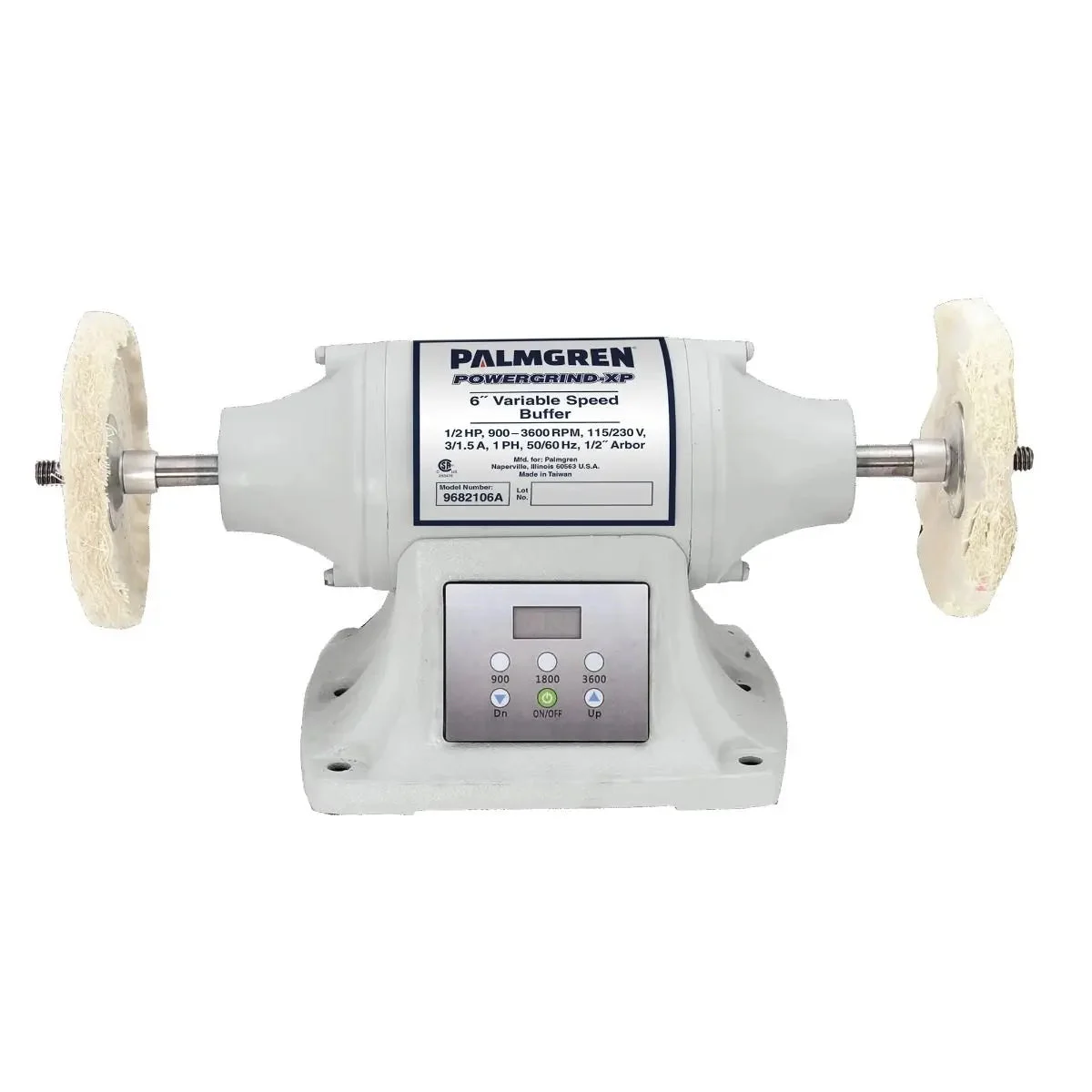 6" Variable Speed 3/4HP 115/240V Bench Buffer