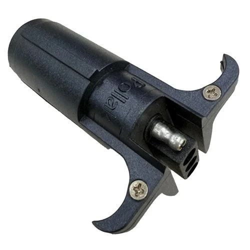 6-Way Pole Round Plug to 4-Way Flat Trailer Adapter