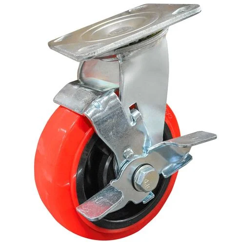 6" x 2" Caster Wheel With Brake