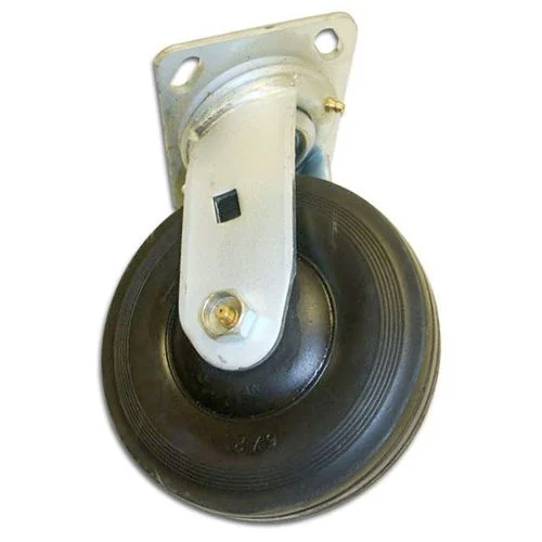 6" X 2" SWVL CSTR W/SEMI HD RUBBER WH.
