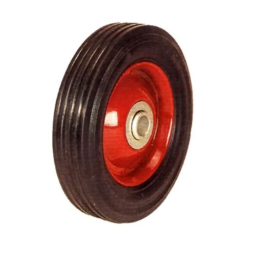6"X1.5" RUBBER WHEEL WITH BEARING 110LB.