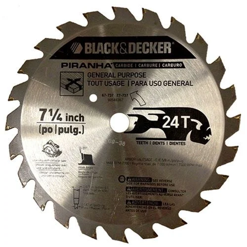 7 1/4" Circular Saw Blade - 24 Teeth Carbide™ 5/8" Arbor