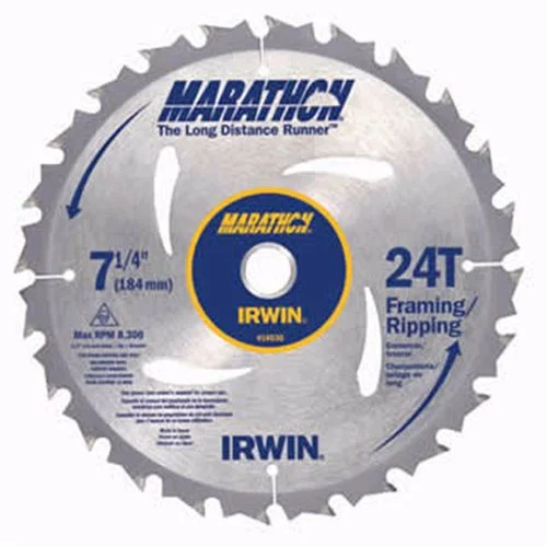 7 1/4" Circular Saw Carbide Tipped Blade24 Teeth 5/8" Arbor