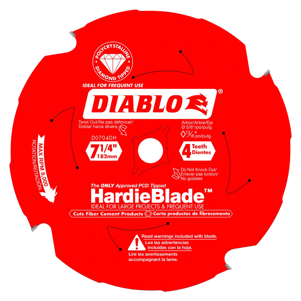 7-1/4 in. x 4 Tooth Fiber Cement - 6 per Order