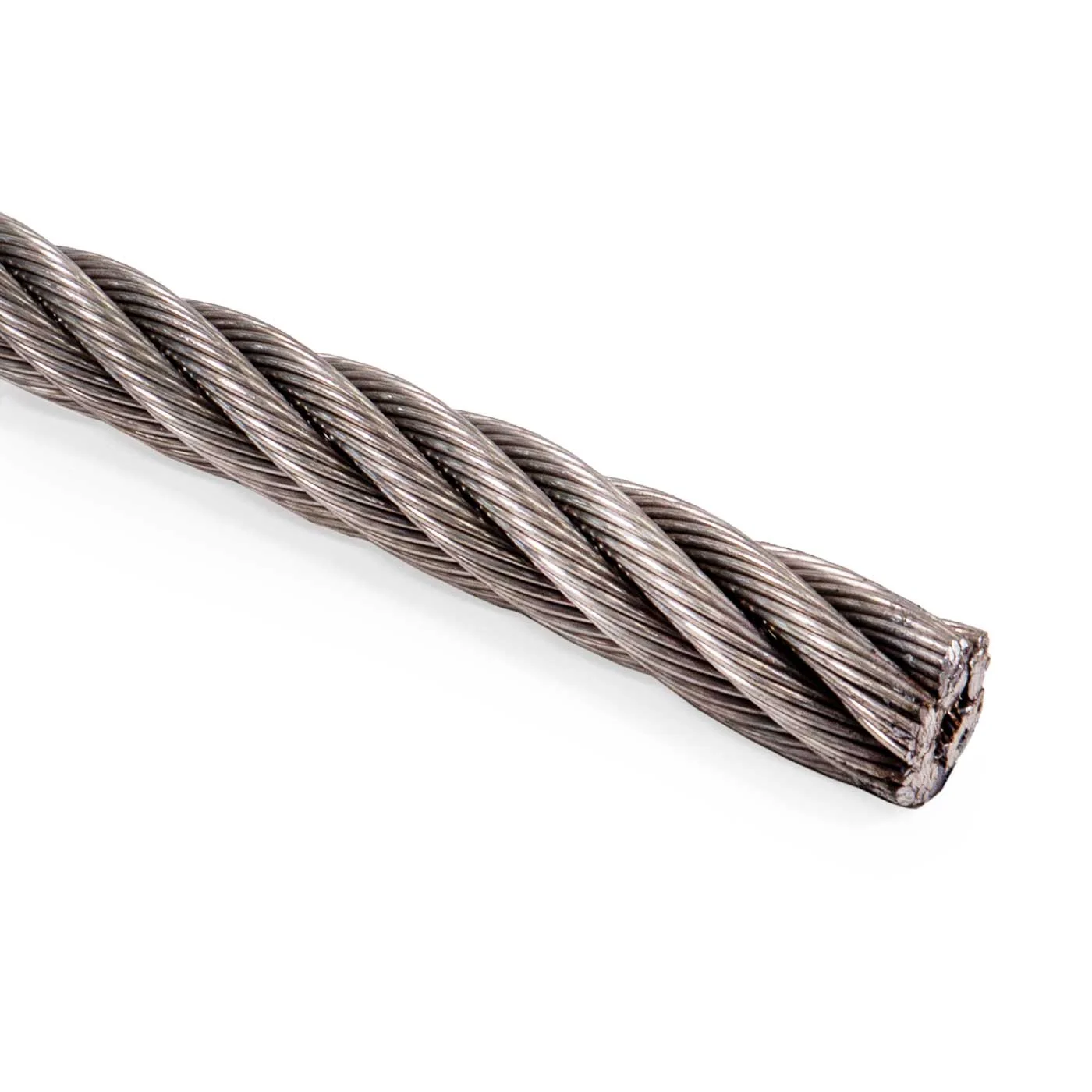 7/16" 6x19 Stainless Steel Wire Rope - Type 304 IWRC | Linear Foot