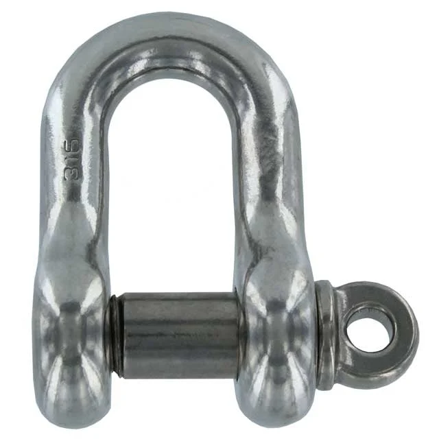 7/8" Screw Pin Chain Shackle Stainless Steel