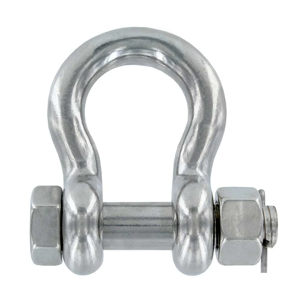 7/8" Stainless Steel Bolt Type Anchor Shackle Type 316