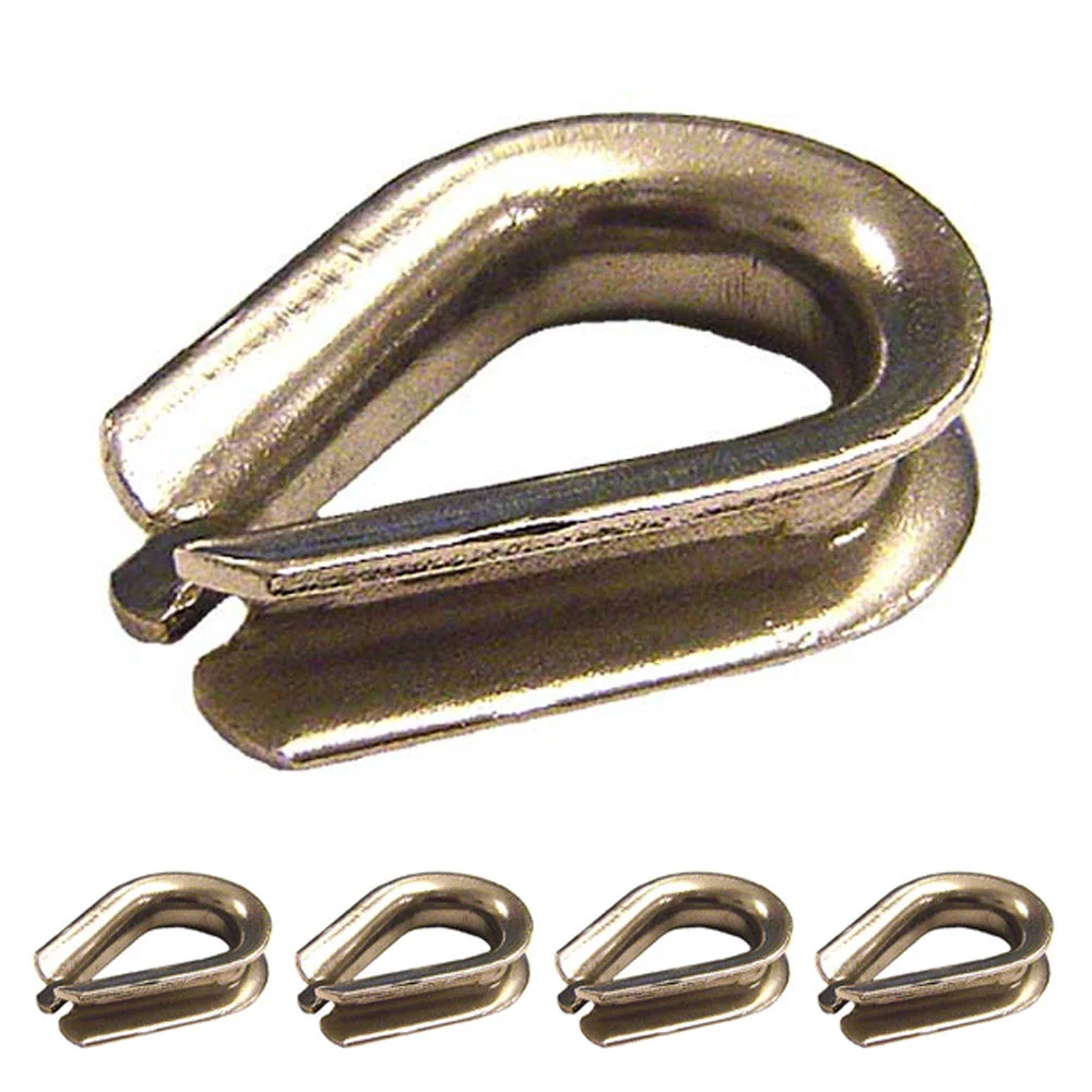 7/8" Stainless Steel Thimble | Type 304 - Heavy-Duty | 5-Pack
