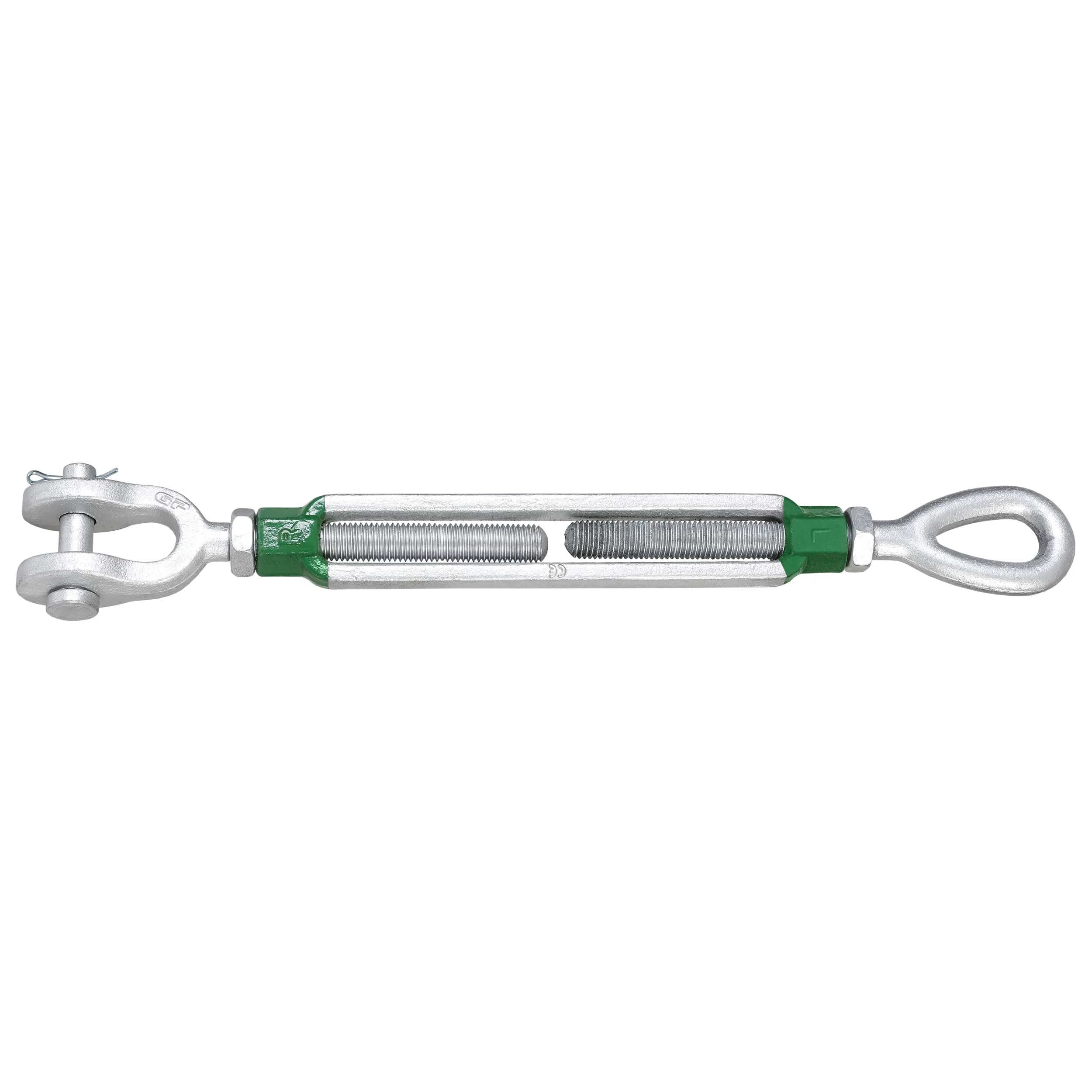 7/8" x 12" Van Beest Jaw & Eye Galvanized Turnbuckle - G-6315