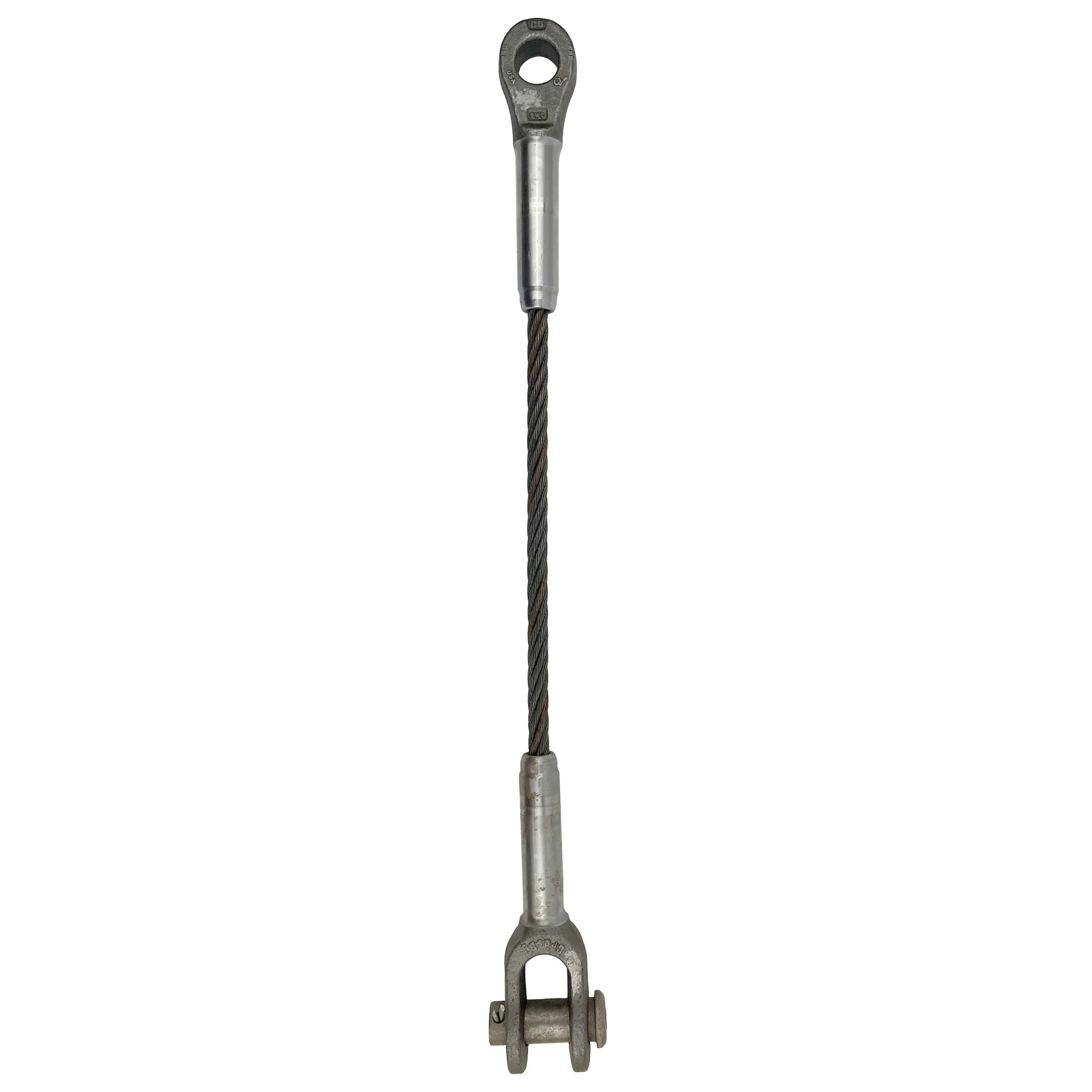 7/8" x 18' Open and Closed Swage Socket Wire Rope Sling