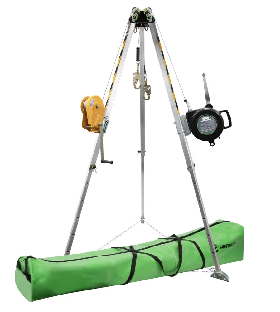 7′ Adjustable Tripod Kit, 65′ Material Winch, 65′ 3-Way