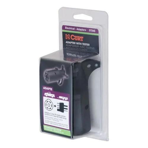 7-WAY RV BLADE TO 4-WIRE FLAT L.E.D.