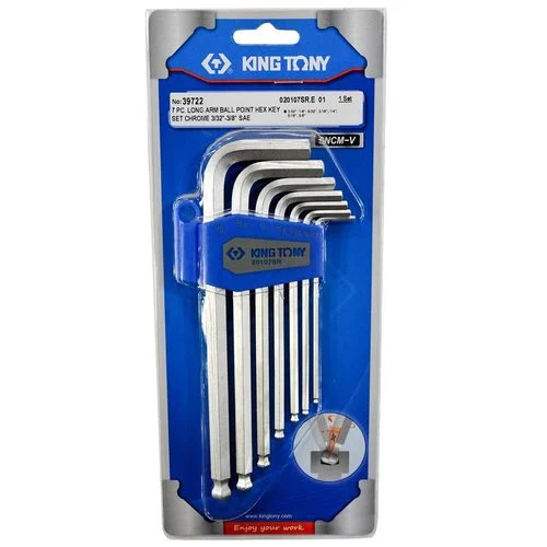 7PC. SAE LONG ARM BALL POINT HEX KEY SET