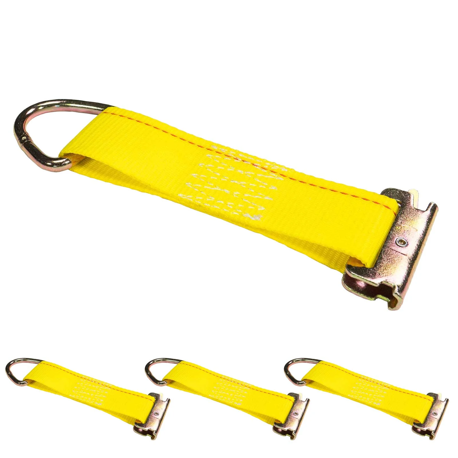 8-1/2" E-Track Rope Tie Off - Yellow | 4,400 lbs. BS | 4-Pack