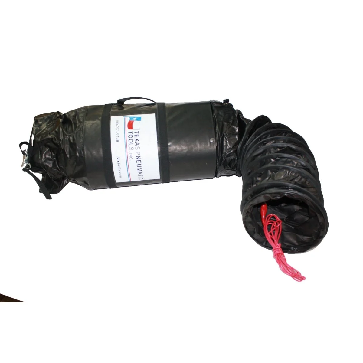 8" Electrically Conductive Ducting w/ Attached Storage Bag.