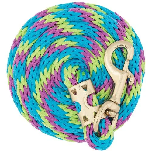 8' Poly Lead Rope with Brass Plated Snap